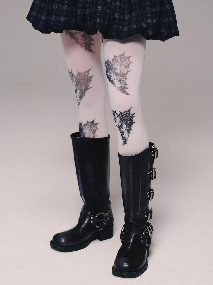 Punk velvet pantyhose