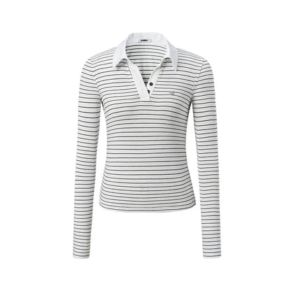 Classic Stripe Polo Top