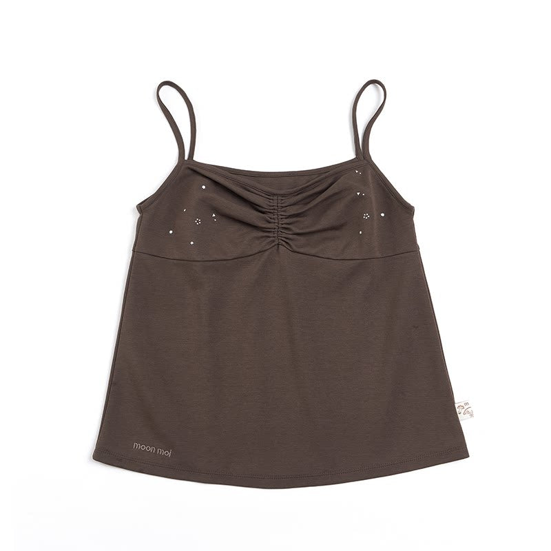 Versatile Dark Coffee-Colored Camisole