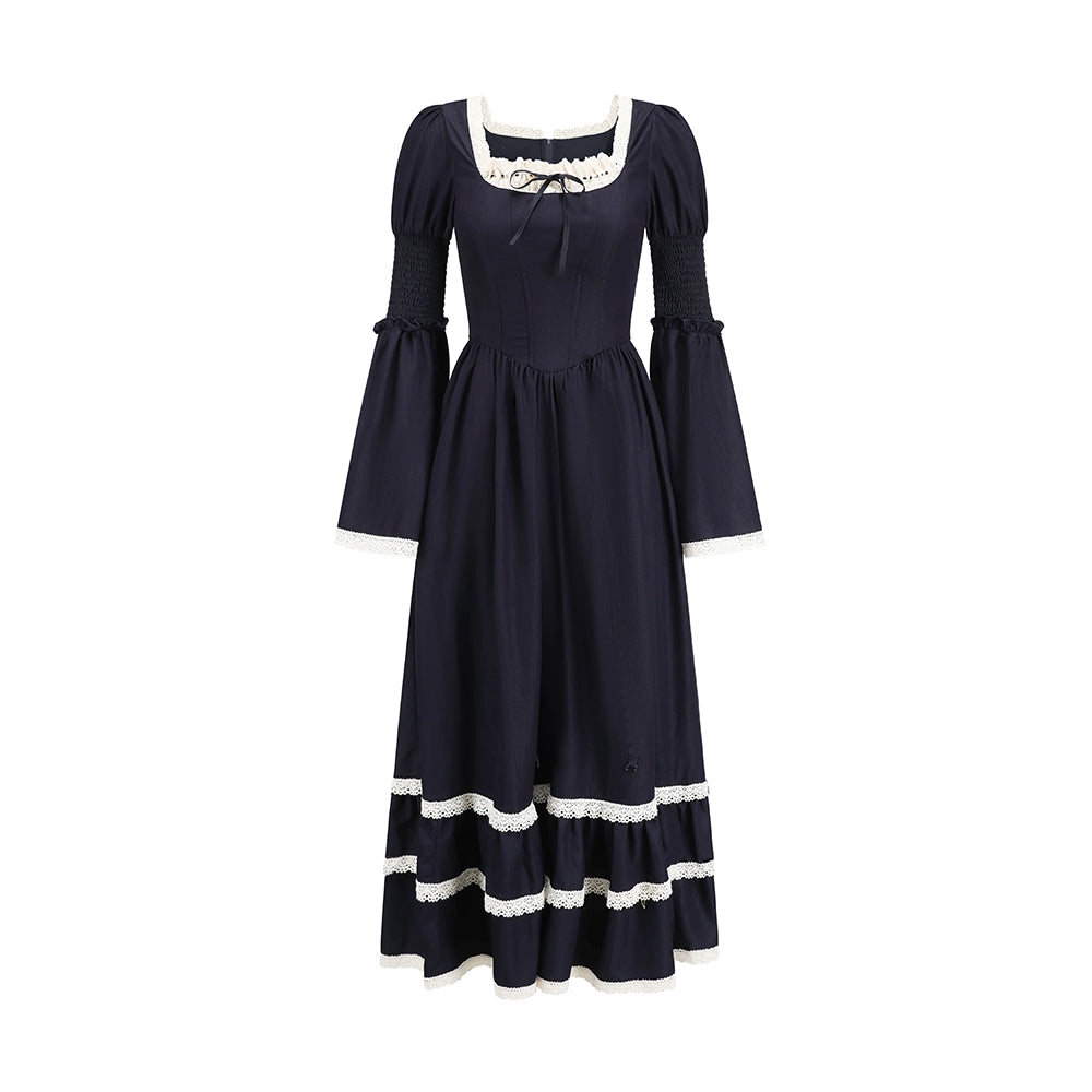 Dark Blue Lace Dress