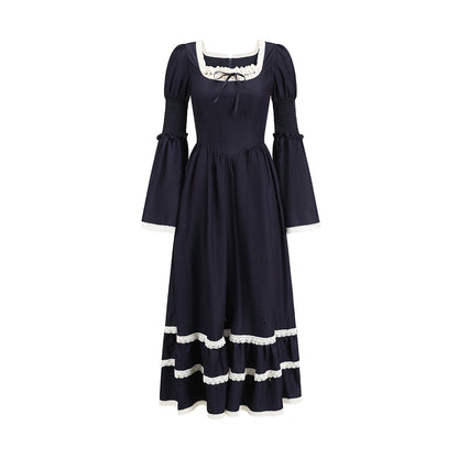 Dark Blue Lace Dress