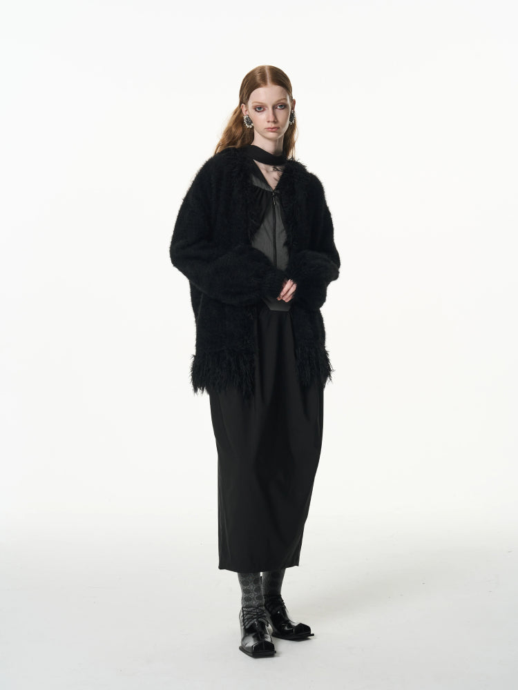 Imitation mink loose thick coat