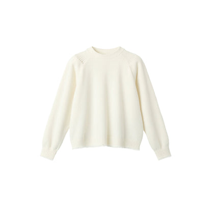 Fringed Raw Edge Knit Top