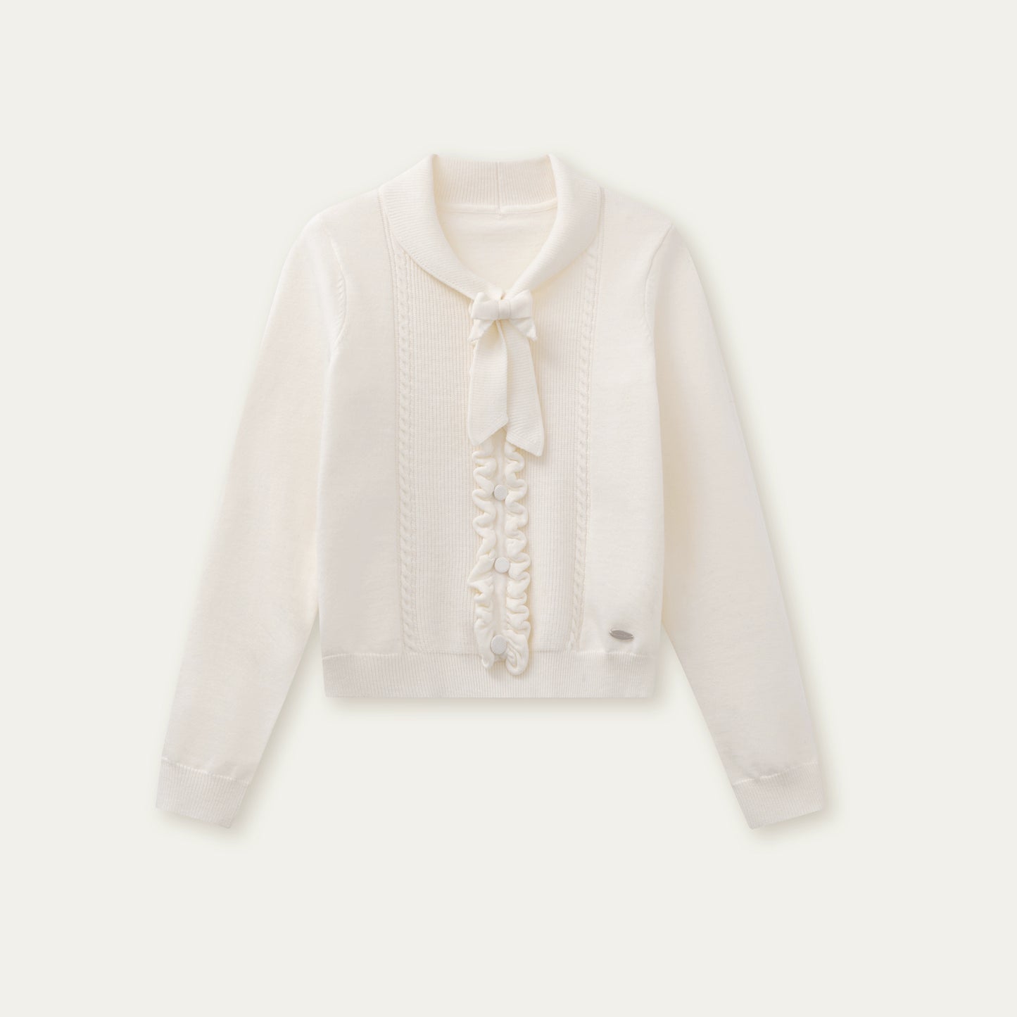 Forest Gray Lace Knit Sweater