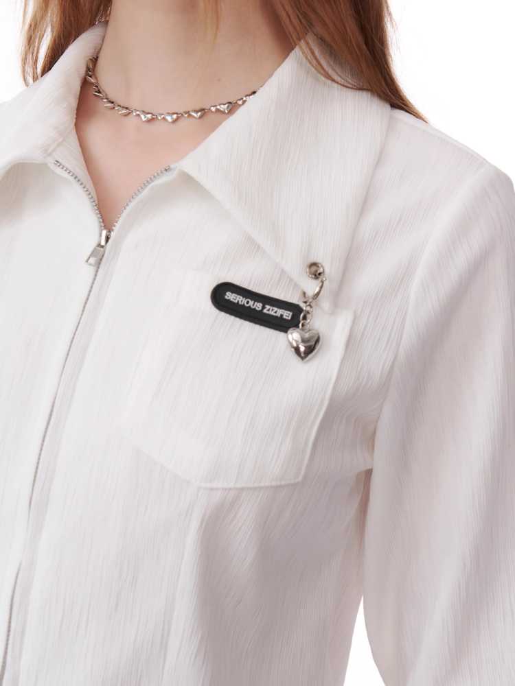 Long sleeve zipper shirt