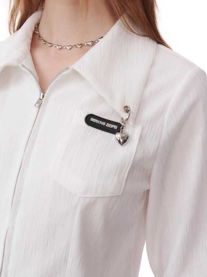 Long sleeve zipper shirt