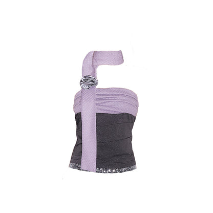 Purple Dot Sheath Top