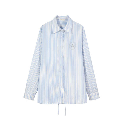 Blue Striped Casual Set-Up