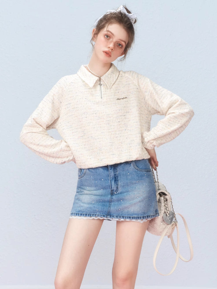 Retro fashion casual long sleeve shirt