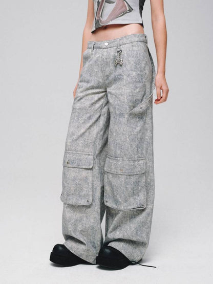 Low waist shapework denim pants