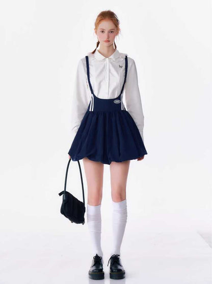 Retro suspender dress