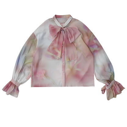 Fairy Tale Jacquard Puff Shirt