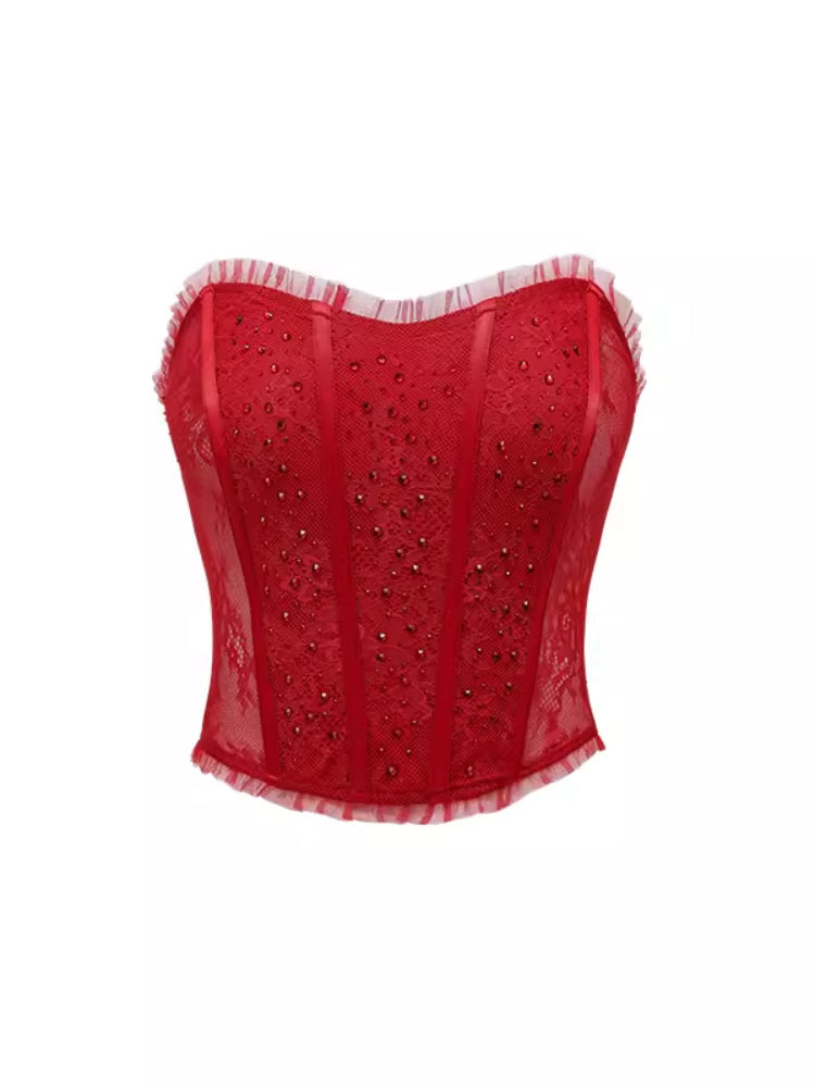 Slim waist lace corset