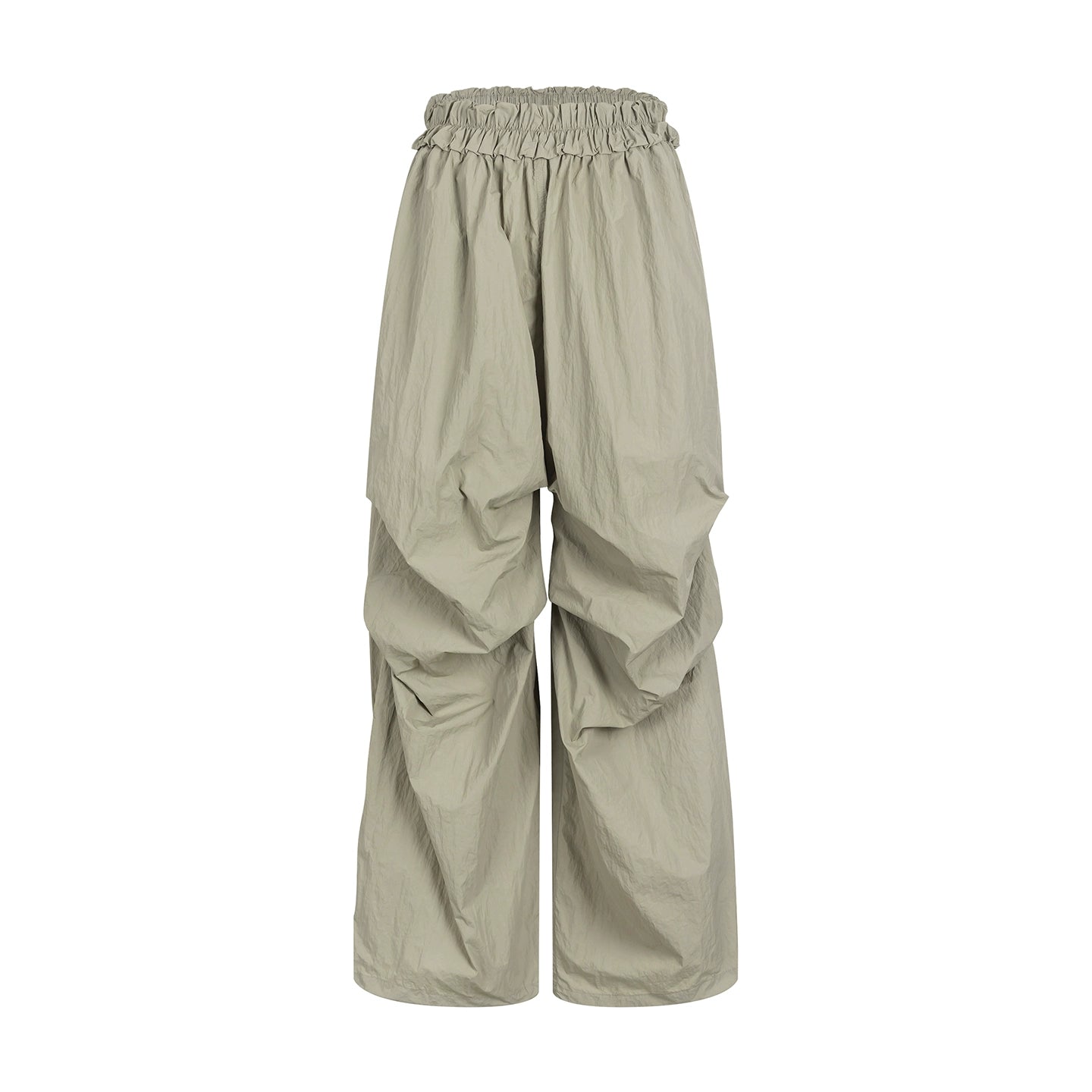 Loose Pleated Parachute Pants