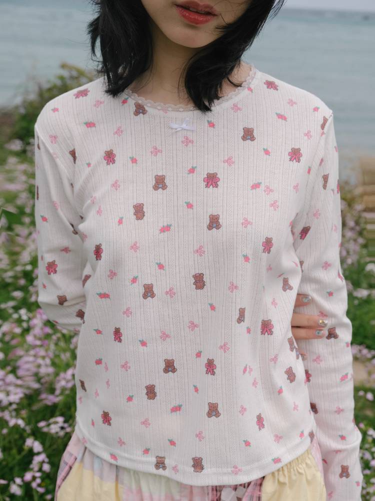 Floral long sleeve T-shirt