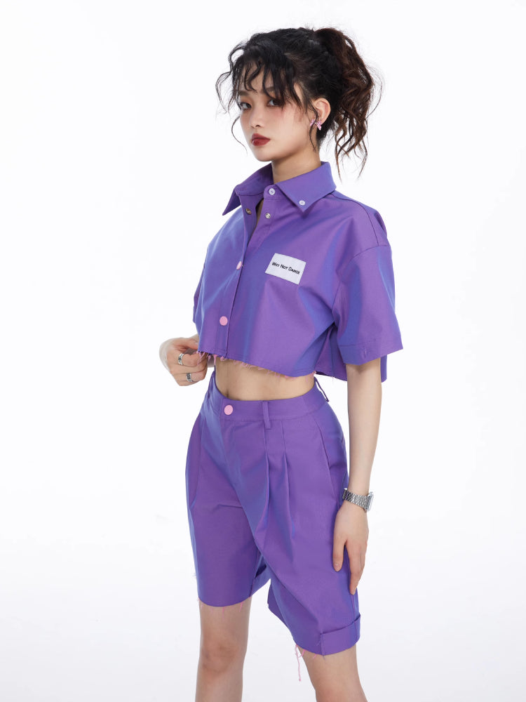 Hot girl short shirt and pants