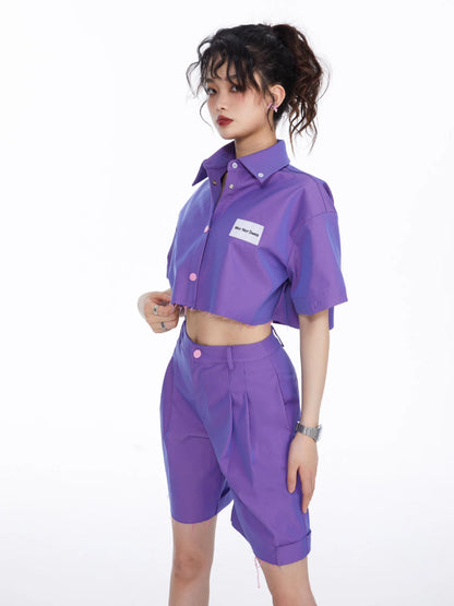 Hot girl short shirt and pants