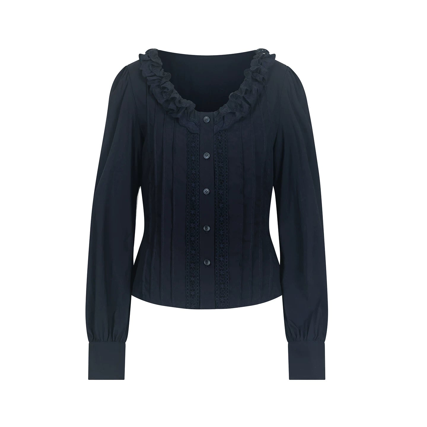 Puff Sleeve V-Neck Blouse