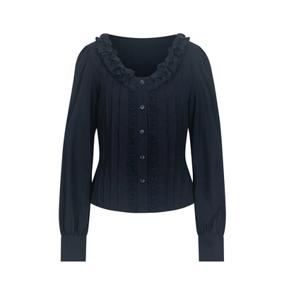 Puff Sleeve V-Neck Blouse