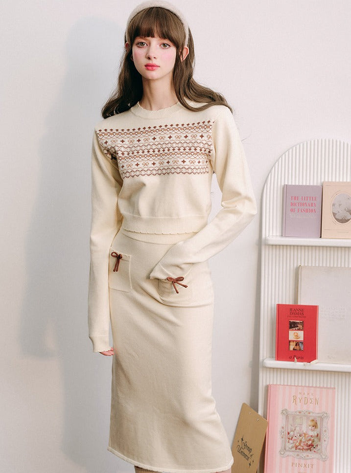 Fair Isle sweater skirt