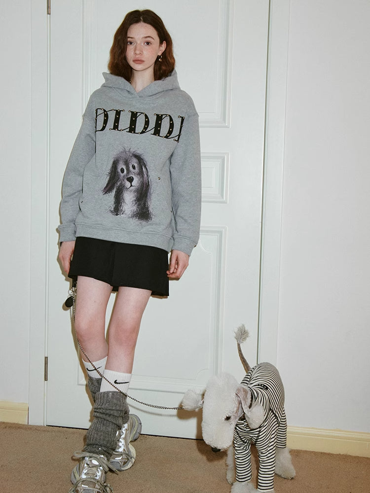 Hooded printed sweatshirt