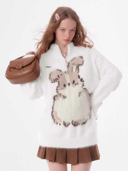 Soft rabbit sweater