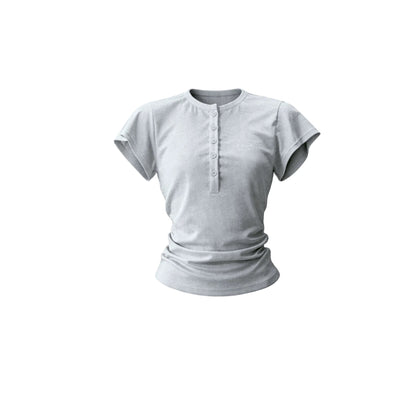 Henry Collar Slim-Fit T-Shirt Set-Up