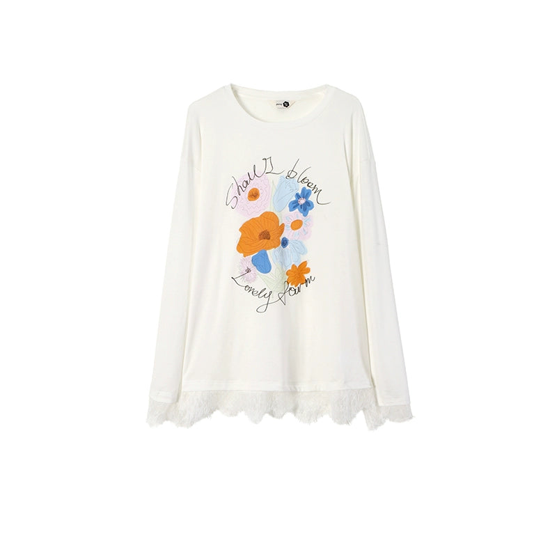 Square Streamer Printed Top