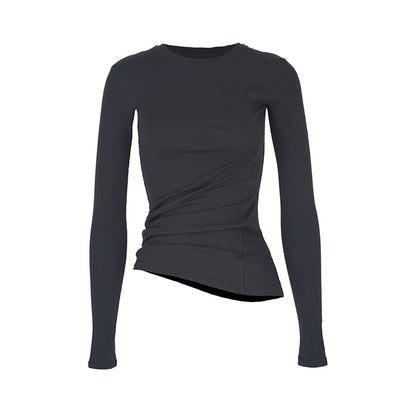 Asymmetrical Slim Wool Top