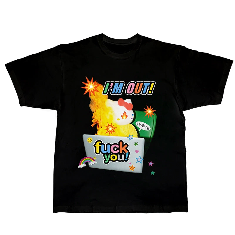 American Retro Cotton T-Shirts