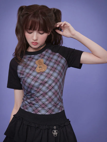 Bear short sleeve slim T-shirt