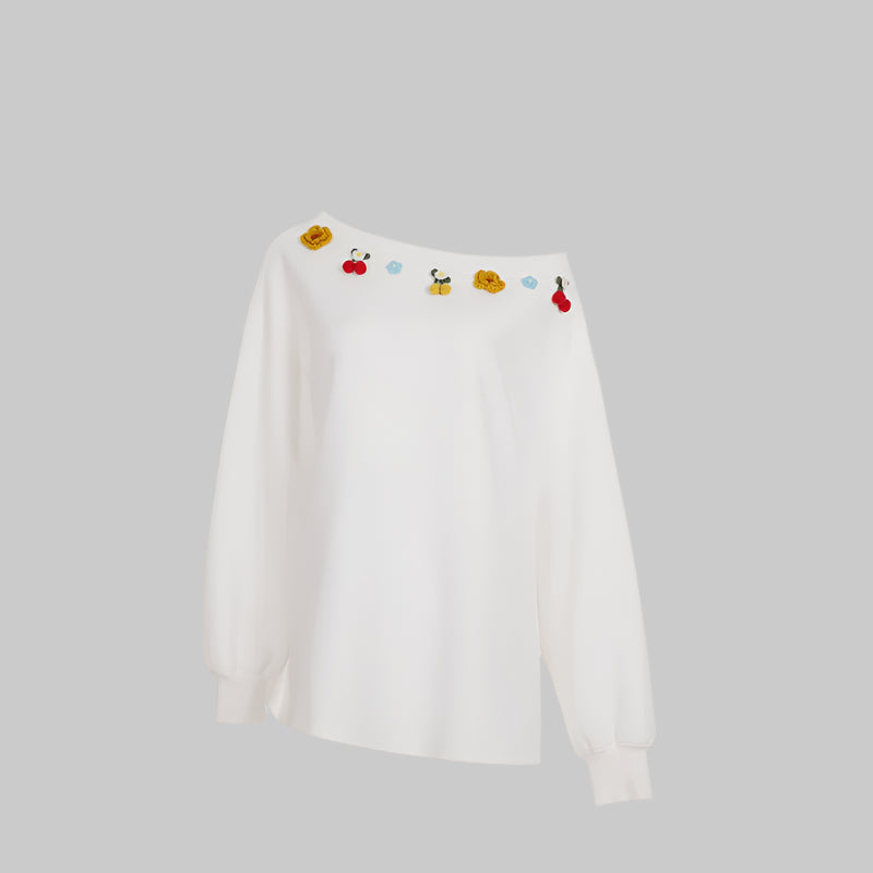 Multi-wear Slanted Shoulder Top