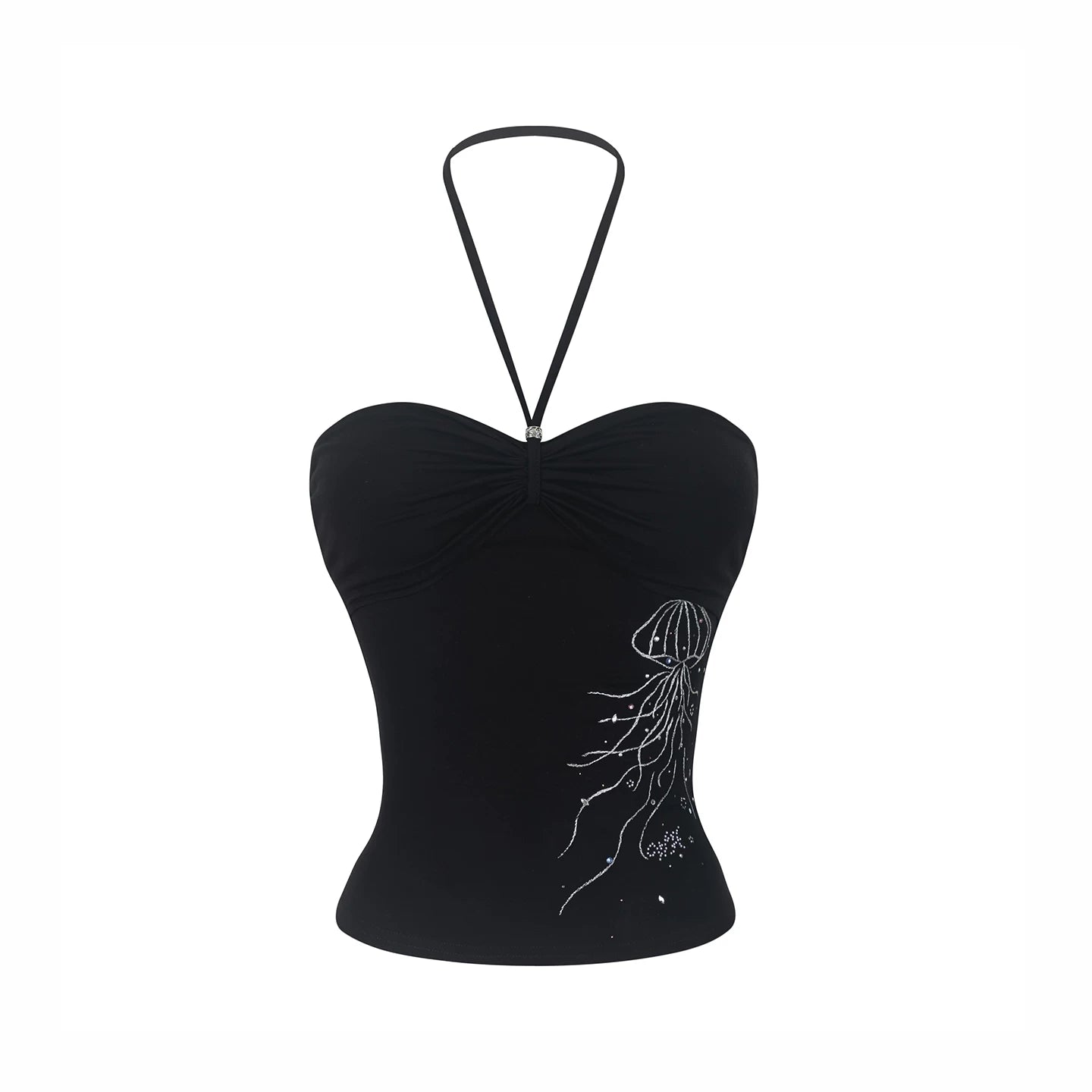 Rhinestone Twist Tube Top