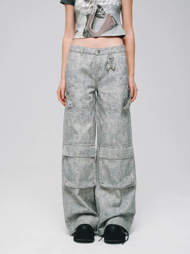 Low waist shapework denim pants