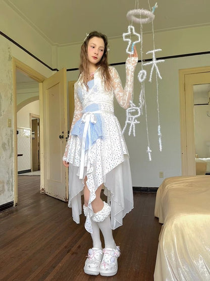 Angel suspender dress