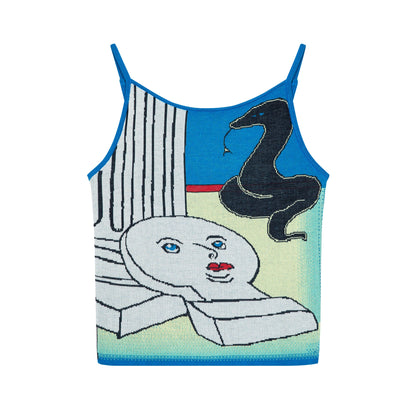 Blue Stonehenge Knit Sling