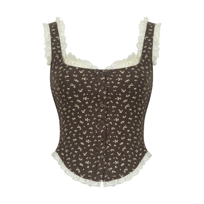 Retro Sweet Padded Vest Top