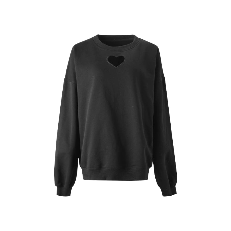 Embroidered Hollow Heart Top