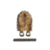 Army green individual fur belt