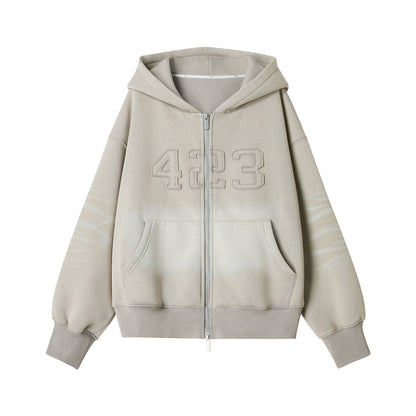 Gray Halo Hooded Jacket Set-Up