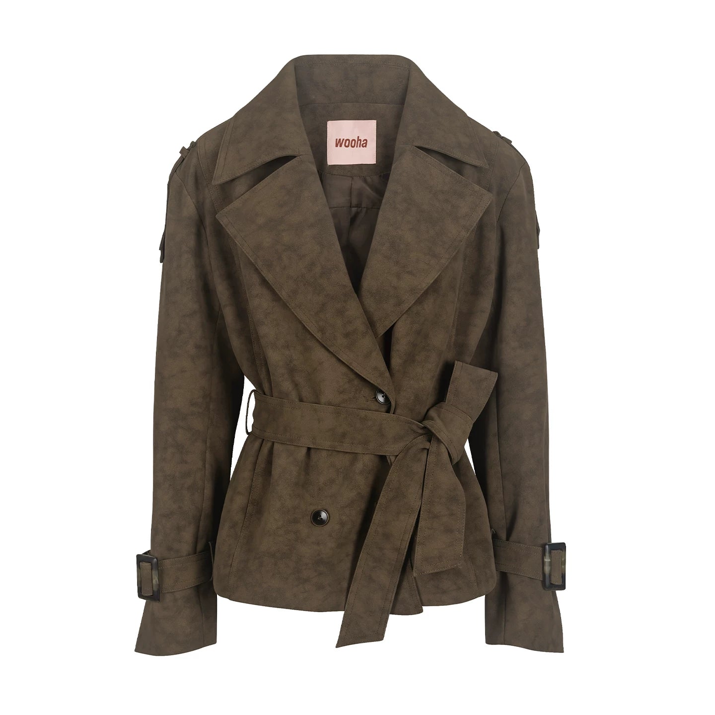 Vintage Windjacke aus Wildlederimitat