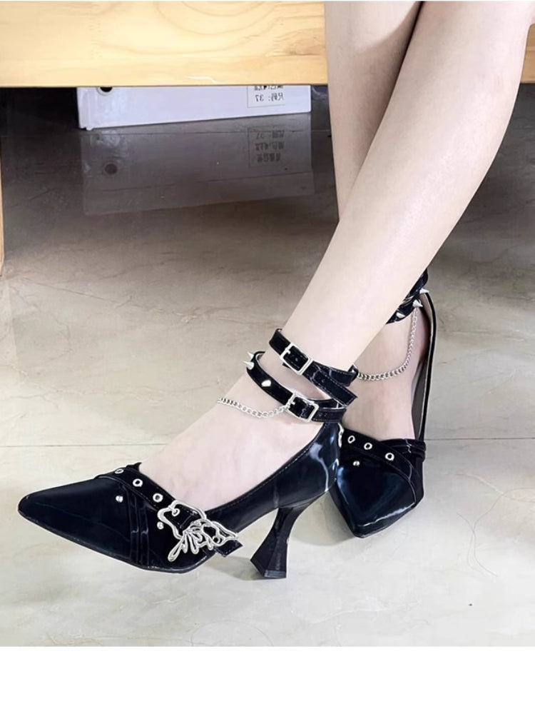 Punk style high heels