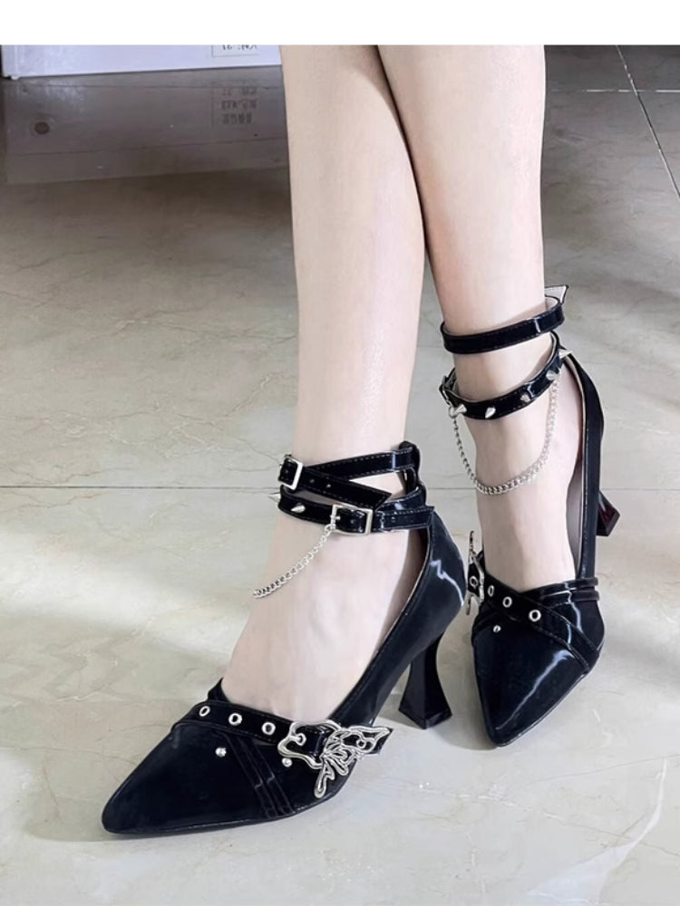 Punk style high heels