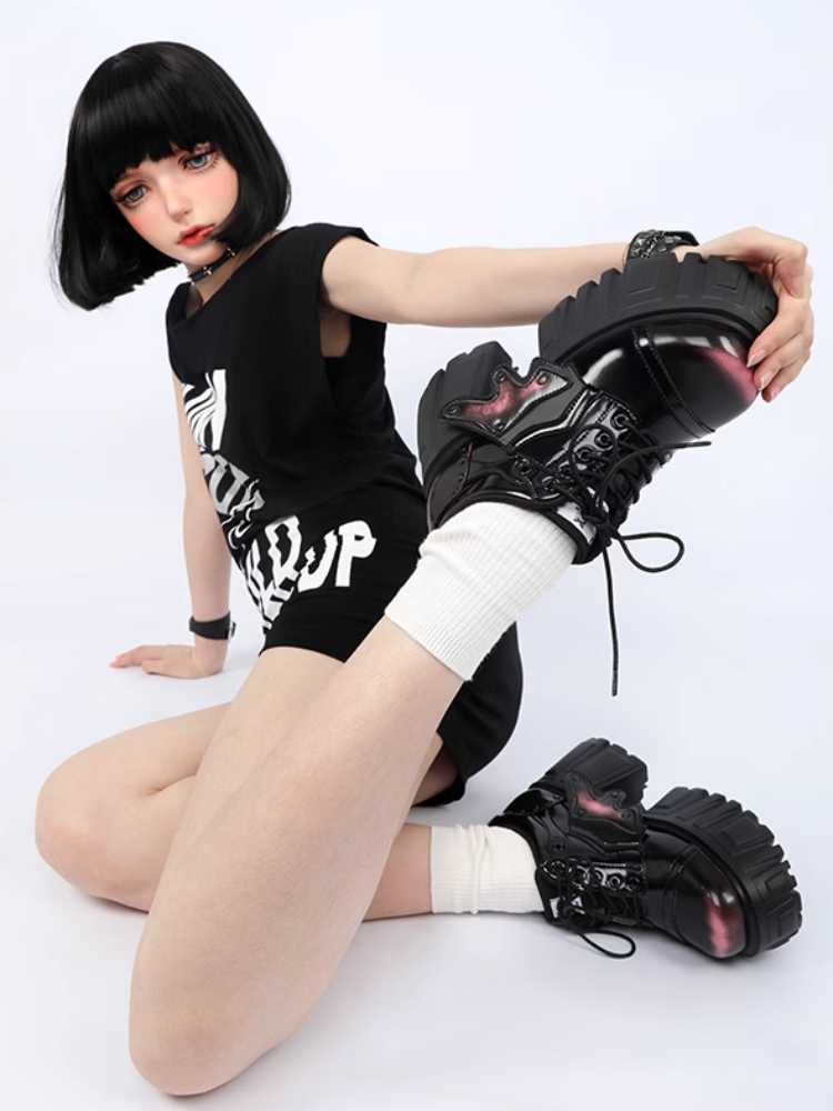 Hot girl punk platform shoes