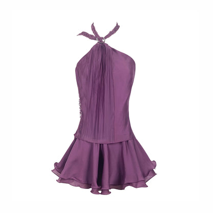 Chiffon Ruffle Skirt Set