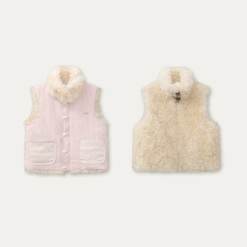 Sweet Berry Reversible Vest Jacket