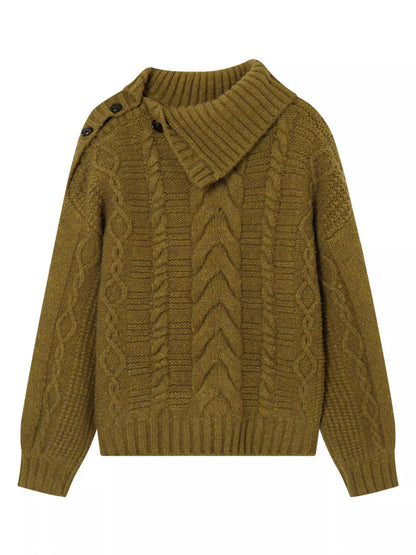 Loose wool sweater