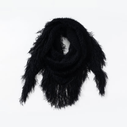 Vintage Fringe Triangle Scarf