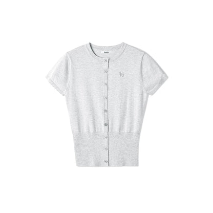 Merino Wool Flutter Sleeve Top