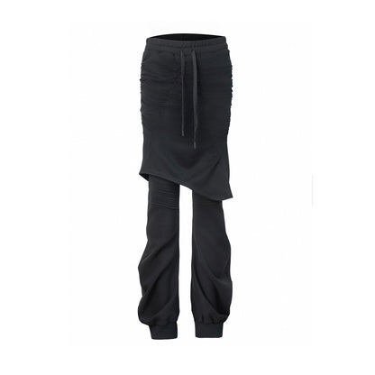 Pleated Layered Scimitar Pants